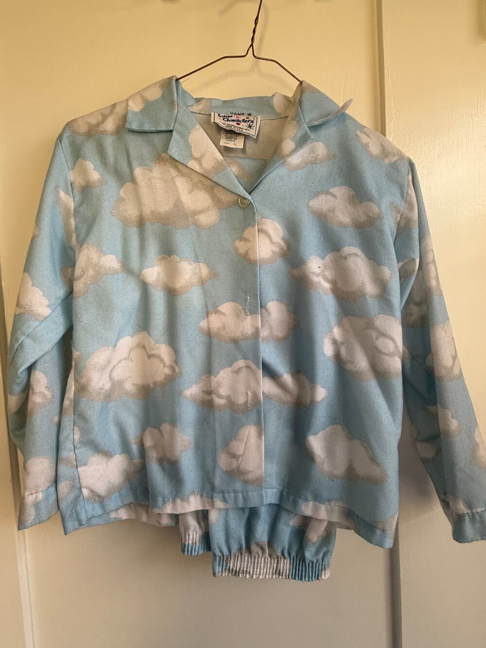 Vintage Kids Shadowboxer NYC Little Characters Cloud Pajama Set Size Large